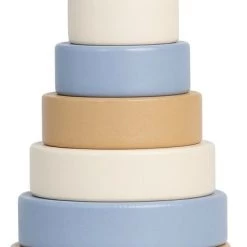 Jollein Houten Stapeltoren - Shell - Blue -duurzamer-speelgoed Verkoop 425x840 1