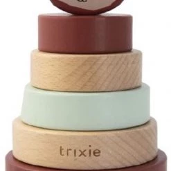 Trixie Stapelspeelgoed Mr. Monkey 18 Cm Hout Bruin 7-delig -duurzamer-speelgoed Verkoop 467x840 3