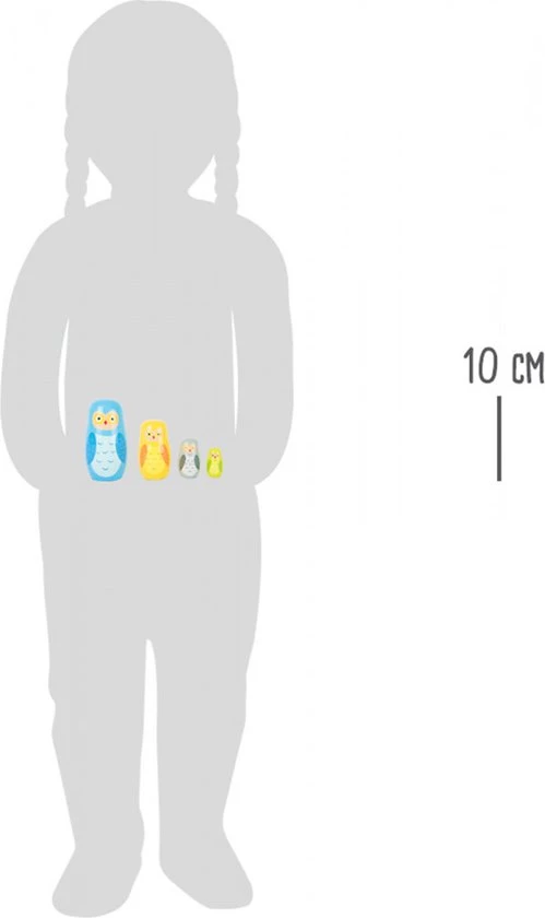 Small Foot Company Small Foot - Owl Family Matryoshka 8 Small Foot Company Small Foot - Owl Family Matryoshka - Afbeelding 6