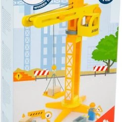 Small Foot Company Small Foot - Crane With Construction Site Accessories -duurzamer-speelgoed Verkoop 502x840 4