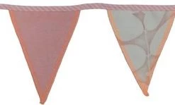 L.A.P. Atelier Mini-vlaggenlijn Baby Girl | 2,5 Meter | Stoffen Vlaggetjes | Duurzaam & Handgemaakt | Roze Wit -duurzamer-speelgoed Verkoop 550x149