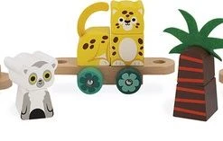 Janod Tropik - Trekfiguur Trein Tropen Express -duurzamer-speelgoed Verkoop 550x157