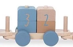 Jollein Houten Speelgoedtrein - Blue