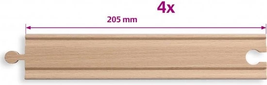 Eichhorn Recht Spoor Lang, 4st. 5 Eichhorn Recht Spoor Lang, 4st. - Afbeelding 3