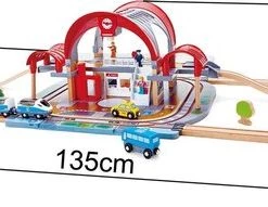 Hape - Grand City Station - Houten Treinset -duurzamer-speelgoed Verkoop 550x191 1