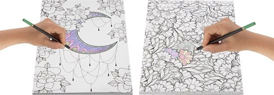 Craft Sensations Colouringbook For Adults | Set Van 2 | Geschikt Voor Markers En Kleurpotloden | 250 Grams Papier | Elk Kleurboek Voorzien Van 20 Pagina's | Kleurboek Voor Volwassenen | 40 Designs In Totaal 8 Craft Sensations Colouringbook For Adults | Set Van 2 | Geschikt Voor Markers En Kleurpotloden | 250 Grams Papier | Elk Kleurboek Voorzien Van 20 Pagina's | Kleurboek Voor Volwassenen | 40 Designs In Totaal - Afbeelding 6