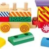 Small Foot Company Trekfiguur Houten Trein Bright Colours - Houten Speelgoed Vanaf 1 Jaar