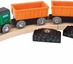 Hape Diesel Goederentrein 5-delig Groen/oranje/zwart 18 Hape Diesel Goederentrein 5-delig Groen/oranje/zwart -duurzamer-speelgoed Verkoop 550x218