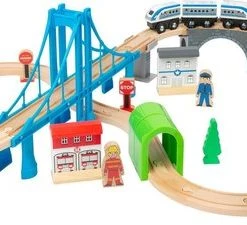 Small Foot Company Small Foot Speelgoedtrein Bridge Hout Junior 24-delig