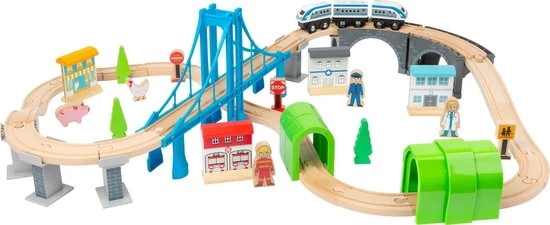 Small Foot Company Small Foot Speelgoedtrein Bridge Hout Junior 24-delig 3 Small Foot Company Small Foot Speelgoedtrein Bridge Hout Junior 24-delig