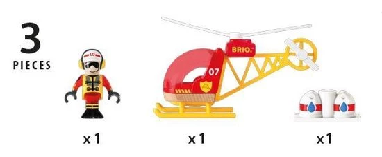 BRIO Brandweer Helikopter - 33797 8 BRIO Brandweer Helikopter - 33797 - Afbeelding 6
