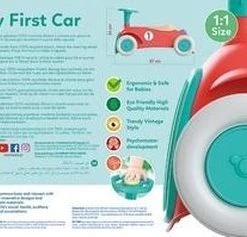 Baby Clementoni - Mijn Eerste Loopauto Speelgoedauto, Looptrainer Speelgoedauto, 12-36 Maanden - 17308 -duurzamer-speelgoed Verkoop 550x237 3