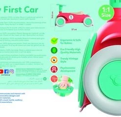 Baby Clementoni - Mijn Eerste Loopauto Speelgoedauto, Looptrainer Speelgoedauto, 12-36 Maanden - 17308 -duurzamer-speelgoed Verkoop 550x239 4