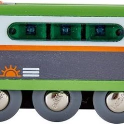 Hape Houten Zonne-energie Trein 9,6 Cm Groen