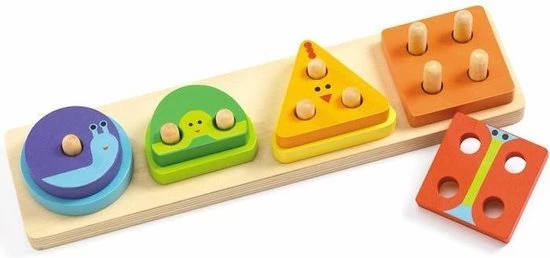 Djeco - Puzzel 1234Basic - 18m+ 5 Djeco - Puzzel 1234Basic - 18m+ - Afbeelding 3