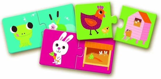 Djeco Puzzel Duo - Ons Huis - 10 X 2 Stukjes 5 Djeco Puzzel Duo - Ons Huis - 10 X 2 Stukjes - Afbeelding 3