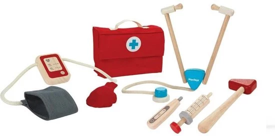 Plantoys Plan Toys - Plan Toys Dokterstas - Rollenspel - Doktersset 3 Plantoys Plan Toys - Plan Toys Dokterstas - Rollenspel - Doktersset
