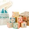 Mr. Dendro ? Houten Blokken ABC Met Opbergzak - Engels - Houten Speelgoed 2 Jaar