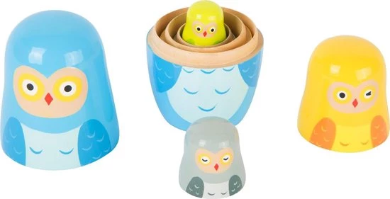 Small Foot Company Small Foot - Owl Family Matryoshka 4 Small Foot Company Small Foot - Owl Family Matryoshka - Afbeelding 2