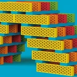 Bioblo Bouwset - Hello Box Rainbow-Mix Met 100 Stenen -duurzamer-speelgoed Verkoop 550x282 5