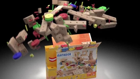 Matador Maker 3+ 34-delig Ki0 Houten Constructiespeelgoed 4 Matador Maker 3+ 34-delig Ki0 Houten Constructiespeelgoed - Afbeelding 2