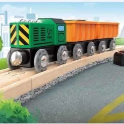 Hape Diesel Goederentrein 5-delig Groen/oranje/zwart 20 Hape Diesel Goederentrein 5-delig Groen/oranje/zwart -duurzamer-speelgoed Verkoop 550x323 7