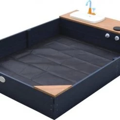 AXI Kelly Zandbak Met Speelkeuken Antraciet/bruin - Wastafel Incl. 17-delige Accessoire-set - Inclusief Afdekzeil En Gronddoek -duurzamer-speelgoed Verkoop 550x328 2