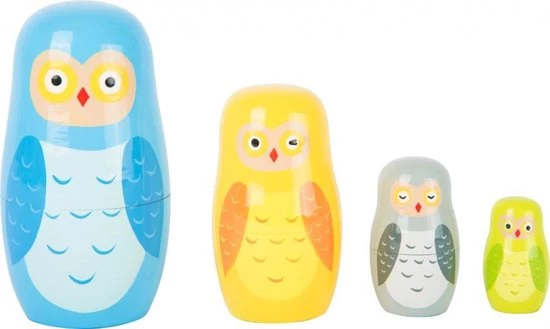 Small Foot Company Small Foot - Owl Family Matryoshka 3 Small Foot Company Small Foot - Owl Family Matryoshka