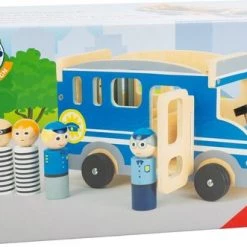 Small Foot Company Small Foot Politiebus Xl Hout Jongens 30 Cm Blauw 6-delig -duurzamer-speelgoed Verkoop 550x331 8