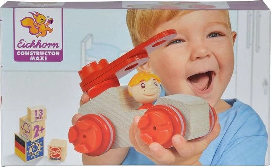 Eichhorn Constructor Maxi Brandweerwagen, 13dlg 3 Eichhorn Constructor Maxi Brandweerwagen, 13dlg