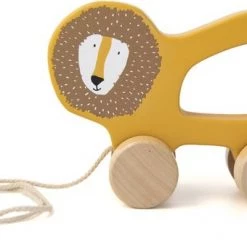 Trixie Trekfiguur Mr. Lion Junior 10 X 15 X 6 Cm Hout Okergeel