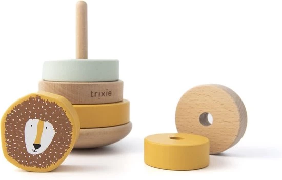 Trixie Houten Stapeltoren | Mr. Lion | Stacking Toy | Tower | Leeuw | Speelgoed 4 Trixie Houten Stapeltoren | Mr. Lion | Stacking Toy | Tower | Leeuw | Speelgoed - Afbeelding 2
