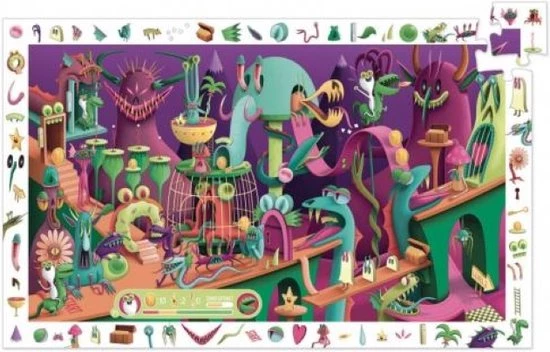 Djeco Observatie Puzzel In Een Videospel - 200 Stukjes 4 Djeco Observatie Puzzel In Een Videospel - 200 Stukjes - Afbeelding 2