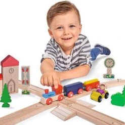 Eichhorn - Treinset 8-vormig - Houten Speelgoed -duurzamer-speelgoed Verkoop 550x352 9