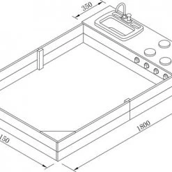 AXI Kelly Zandbak Met Speelkeuken Antraciet/bruin - Wastafel Incl. 17-delige Accessoire-set - Inclusief Afdekzeil En Gronddoek -duurzamer-speelgoed Verkoop 550x353 3