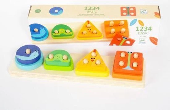 Djeco - Puzzel 1234Basic - 18m+ 3 Djeco - Puzzel 1234Basic - 18m+