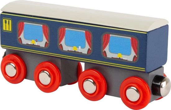 Small Foot World - Houten Trein Met Locomotief 6 Small Foot World - Houten Trein Met Locomotief - Afbeelding 4