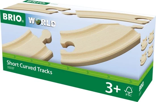 BRIO Gebogen Korte Rails - 33337 6 BRIO Gebogen Korte Rails - 33337 - Afbeelding 4