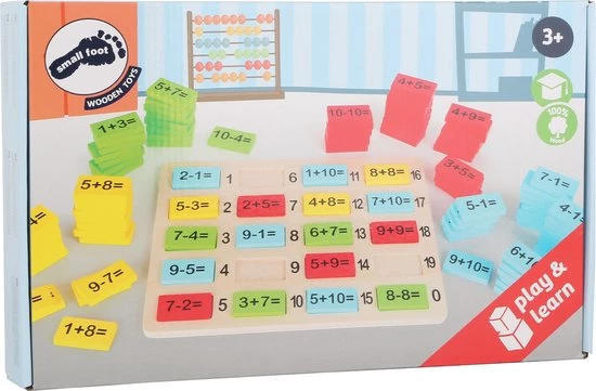 Small Foot Company 1+1 Reken Plezier Hout 2,5 X 4,5 Cm 4 Small Foot Company 1+1 Reken Plezier Hout 2,5 X 4,5 Cm - Afbeelding 2