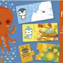 Djeco Puzzel Duo - Verstoppertje - 12 X 2 Stukjes