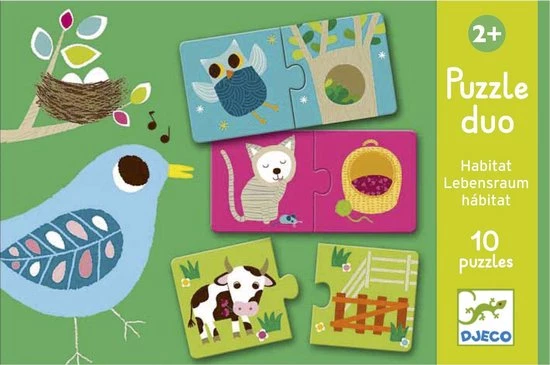 Djeco Puzzel Duo - Ons Huis - 10 X 2 Stukjes 6 Djeco Puzzel Duo - Ons Huis - 10 X 2 Stukjes - Afbeelding 4
