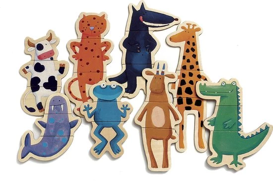 DJECO - Puzzel Gekke Dieren - 24 Stuk(s) 3 DJECO - Puzzel Gekke Dieren - 24 Stuk(s)