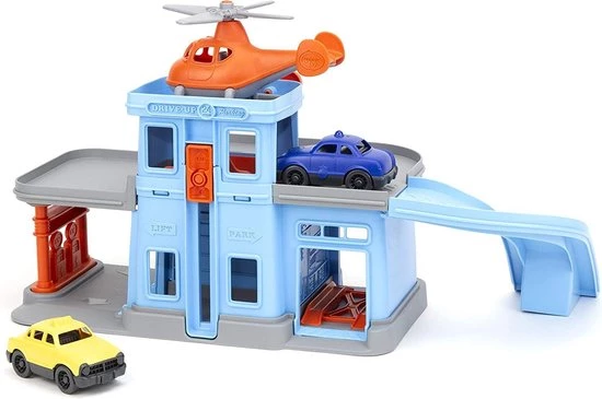 Green Toys - Parkeergarage Speelset 4 Green Toys - Parkeergarage Speelset - Afbeelding 2