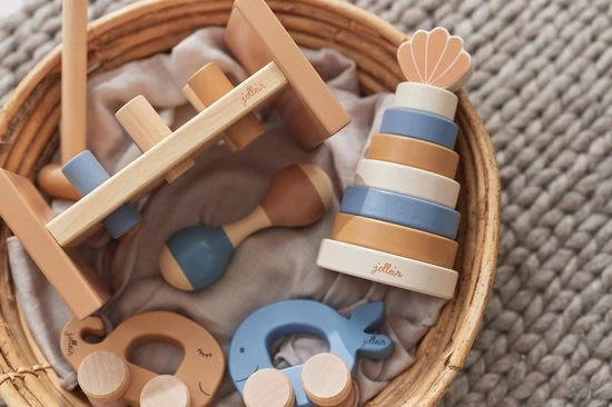 Jollein Houten Speelgoedauto - Sea Animal - Caramel 9 Jollein Houten Speelgoedauto - Sea Animal - Caramel - Afbeelding 7