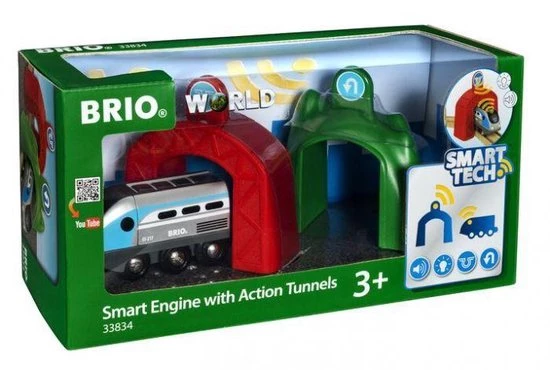 BRIO Smart Tech Engine - Locomotief Met 2 Actietunnels - 33834 21 BRIO Smart Tech Engine - Locomotief Met 2 Actietunnels - 33834 - Afbeelding 19