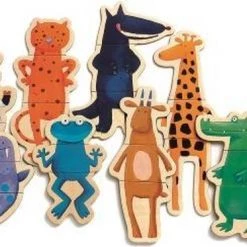 DJECO - Puzzel Gekke Dieren - 24 Stuk(s) 10 DJECO - Puzzel Gekke Dieren - 24 Stuk(s) -duurzamer-speelgoed Verkoop 550x373