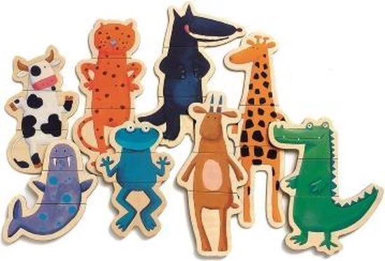 DJECO - Puzzel Gekke Dieren - 24 Stuk(s) 6 DJECO - Puzzel Gekke Dieren - 24 Stuk(s) - Afbeelding 4