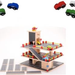 Jou?co Garage Met 8 Extra Houten Auto,s