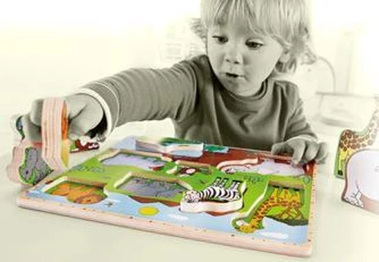 Hape Houten Staande Puzzel Jungle 5 Hape Houten Staande Puzzel Jungle - Afbeelding 3