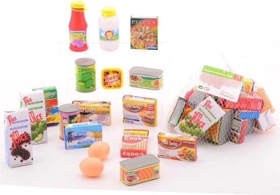 Jou?co 2 In 1 Theater En Winkel Met 6 Poppenkastpoppen-kassa-18-delige Boodschappen Set 6 Kratjes En 24 Stuks Groente-fruit 6 Jou?co 2 In 1 Theater En Winkel Met 6 Poppenkastpoppen-kassa-18-delige Boodschappen Set 6 Kratjes En 24 Stuks Groente-fruit - Afbeelding 4